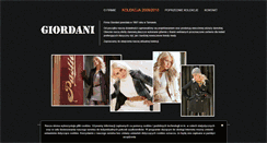 Desktop Screenshot of giordani.pl