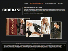 Tablet Screenshot of giordani.pl